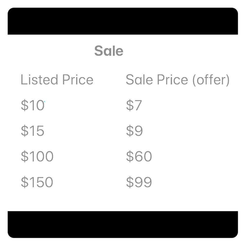 Make an Offer Sale